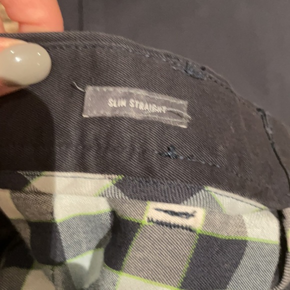 Navy blue bonobos slim straight men’s pants - Picture 4 of 6